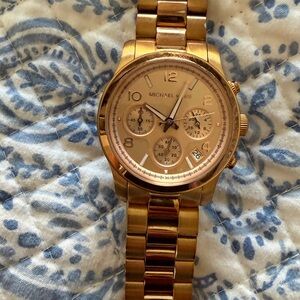 Michael Kors Radiant Gold Chronograph Watch